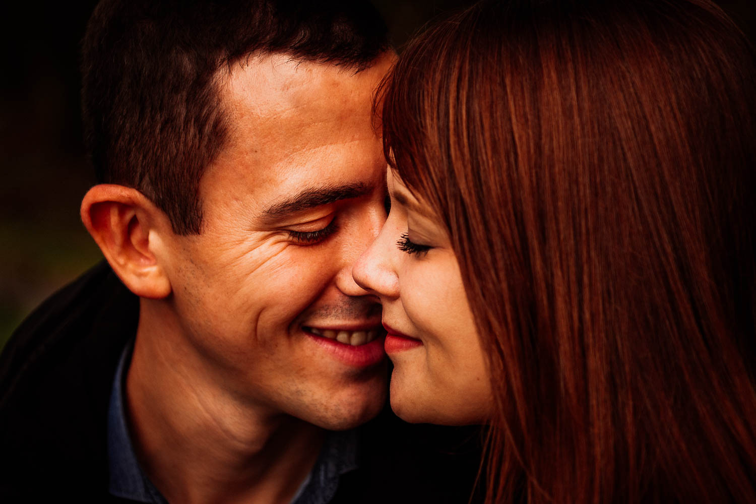 Brautpaar Closeup beim Engagement-Shooting